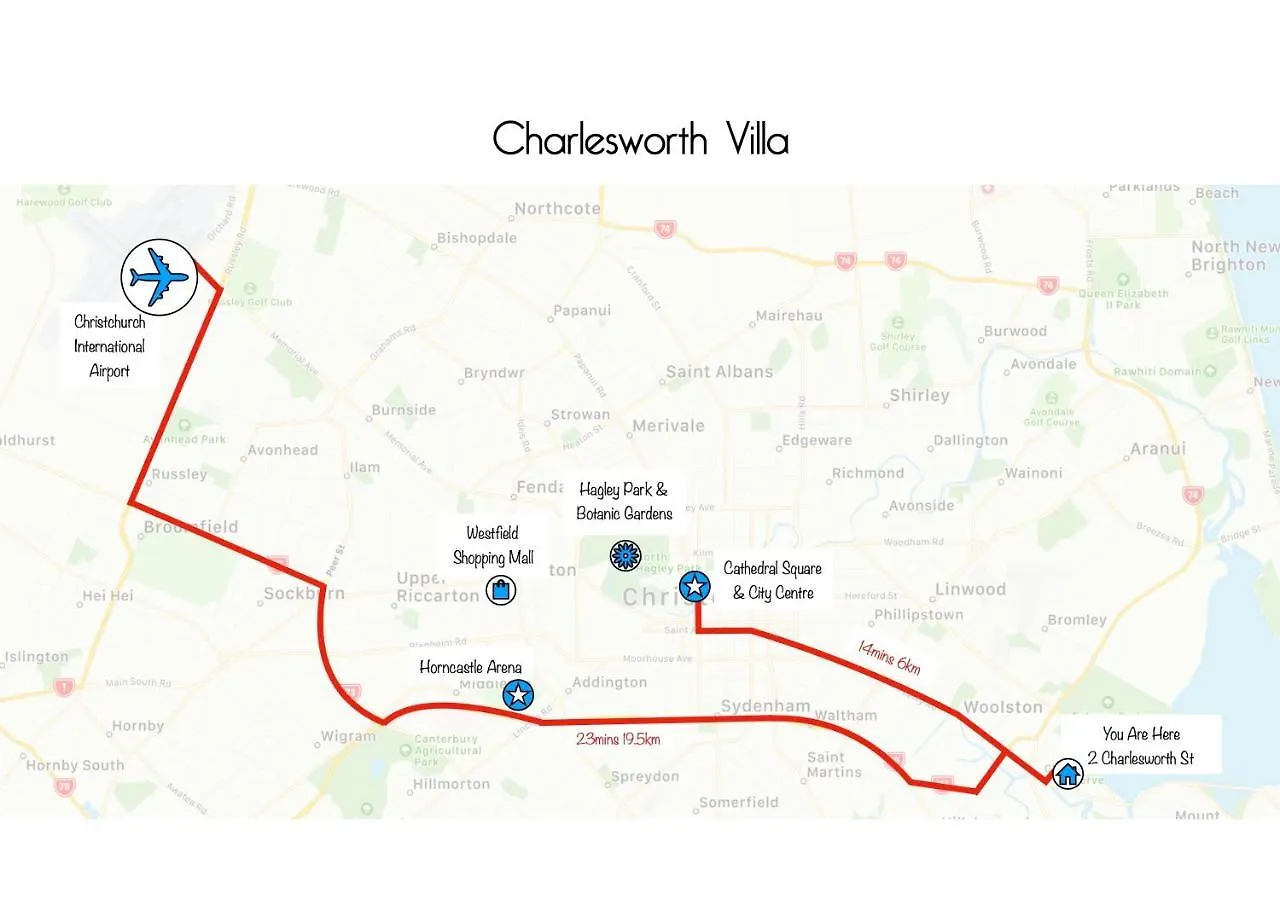 Charlesworth Villa - Christchurch Holiday Homes
